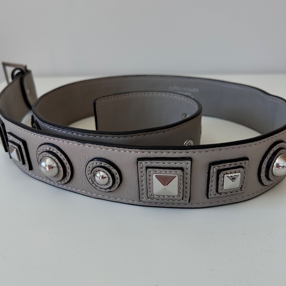 Karen Millen leather studded belt main image 2